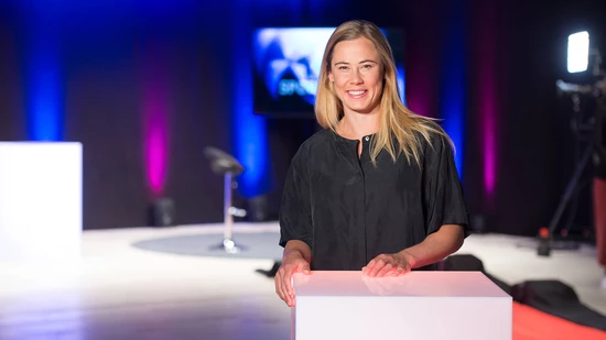 Van der Graaff an der Bündner Sportnacht 2021.