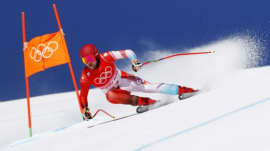 Niels Hintermann scheint die Olympia-Piste im Griff zu haben