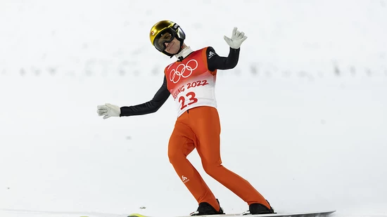 Simon Ammann ist zufrieden mit seiner Leistung