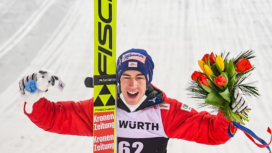 Stefan Kraft in Jubelpose.