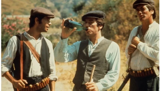 Ein Must-See für Filmfans: Al Pacino (Mitte) wurde nach diesem Film zum Weltstar. Erkennt ihr den Film? 