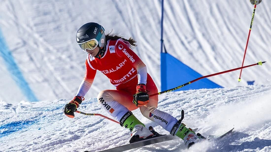 Talina Gantenbein schaffte zum fünften Mal Rang 3 im Weltcup