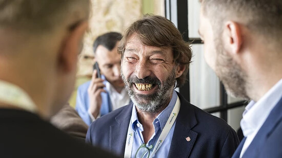 Hat gut lachen: Michele Foletti von der Lega dei Ticinesi ist als Stadtpräsident von Lugano bestätigt worden. (Archivbild)