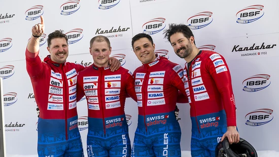 Michael Vogt (rechts) ist der einzige Schweizer, der in dieser Saison auf ein Weltcup-Podest gefahren ist