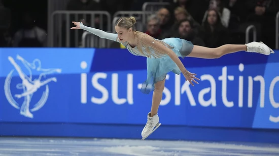 Kimmy Repond bei ihrem ersten Einsatz an der WM in Boston