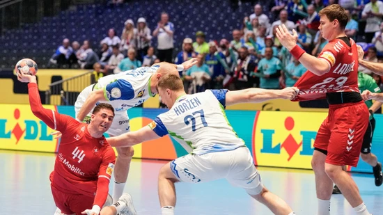 Lukas Laube (rechts) war gegen Slowenien der beste Schweizer