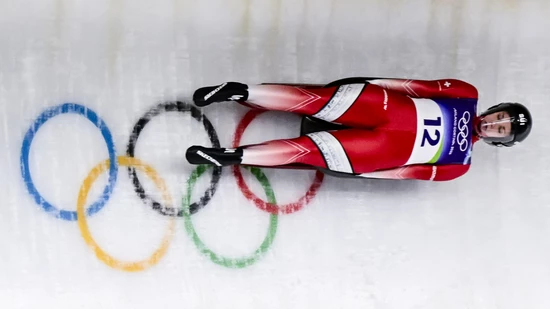Natalie Maag unterwegs in ihrem zweiten Lauf in der Olympiabahn