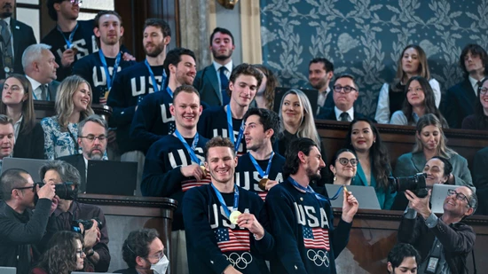 Die Olympiasieger im Eishockey wurden am Dienstag im US-Kongress und im Weissen Haus empfangen