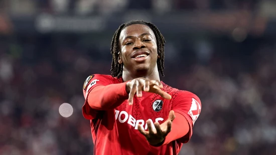 Johan Manzambi traf zum 2:0 für Freiburg