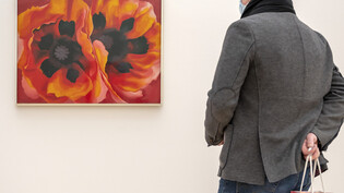 Blumenbilder, wie die beiden Mohnblüten ("Oriental Poppies" von 1927) sind eines der Markenzeichen im Oeuvre von Georgia O'Keeffe.