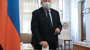ARCHIV - Armen Sarkissjan, Präsident von Armenien, tritt zurück. Foto: Davit Hakobyan/PAN Photo/AP/dpa