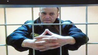 Ein russisches Gericht hat die Berufung von dem Oppostionspolitiker Alexej Navalny gegen seine neunjährige Haftstrafe wegen Betrugs abgelehnt. Nun wird er in Gefängnis für Strafverbrecher verlegt. Foto: Alexander Zemlianichenko/AP/dpa