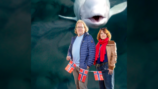 Christian Ruch und Franziska Hidber lassen ihre Kriminalgeschichte vor dem Hintergrund des Auftauchens eines Belugawals 2019 in den Gewässern vor Nordnorwegen spielen.