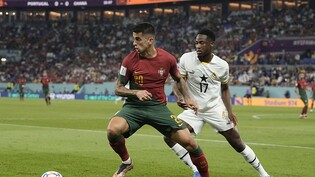 Der Portugiese João Cancelo beim WM-Spiel gegen Ghana