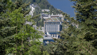 Das Bürgenstock Hotel Resort aus Sicht der Hammetschwand.
