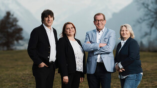 Die neue Geschäftsleitung von Glarus Süd Care: Peter Hefti (von links), Sabina Müller, Rüdiger Niederer und Elke Rachner (Nancy Störi und Esther Bühlmann fehlen auf dem Bild).