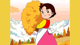 Weltbekannt: Die japanische Zeichentrickserie prägte das Bild der Romanfigur Heidi.