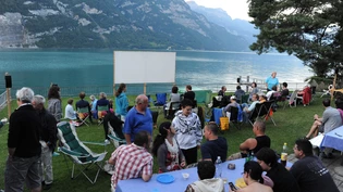 Das Open-Air-Kino im Strandbad Mühlehorn.