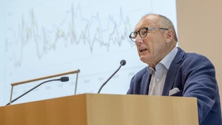 Not Carl an einer Medienkonferenz der Interessengemeinschaft Bündner Konzessionsgemeinde am 12. Juni.