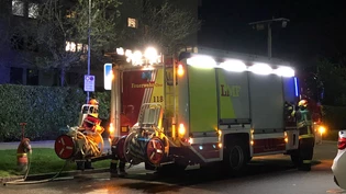 An der Freifeldstrasse in Chur musste die Feuerwehr Nachteinsatz leisten. An der Freifeldstrasse in Chur musste die Feuerwehr Nachteinsatz leisten.