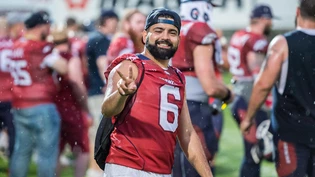 Im Swiss Bowl 2017 schied Erik Rageth verletzt aus. Dieses Jahr will er bis zum Schluss auf dem Platz stehen.