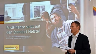 Reto Oeler stellt den Dienstleistungsstandort Netstal vor.