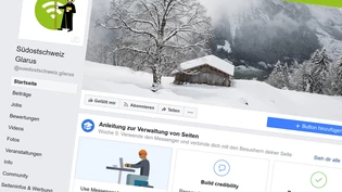 So präsentiert sich die Facebook-Seite der Glarner.