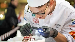 Massarbeit: Frederik Jud erreicht in der Kategorie Kalter Tisch mit dem Koch-Nationalteam die Gold-Stufe.