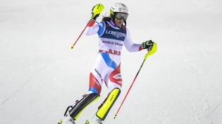 Wendy Holdener jubelt nach dem Kombinations-Slalom