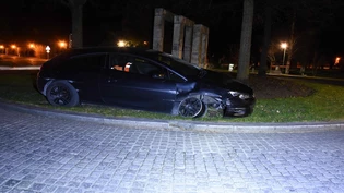 Das unrühmliche Ende einer Alkohol-Fahrt.