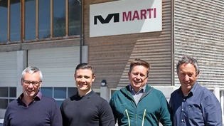 Neue und alte Gesichter: Geschäftsleiter Hansruedi Marti (von links) begrüsst Ruedi Seelhofer und Paul Elmer in der Geschäftsleitung, Christof Schneider tritt kürzer.