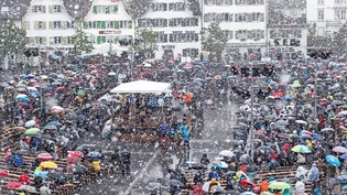 Die Landsgemeinde 2019 geht wettertechnisch in die Geschichte ein.