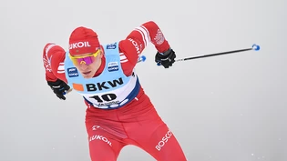 Alexander Bolschunow mit kraftvollem Abstoss.