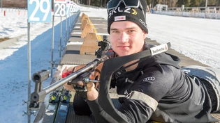 Niklas Hartweg kennt die Loipe und den Schiessstand in Lenzerheide aus dem Effeff.