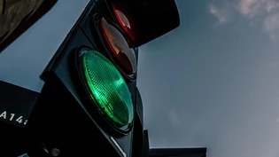 Eine Ampel für mehr Sicherheit.