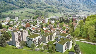 Verdichtung geplant: Neben den bestehenden Wohnblöcken sollen zwei weitere (Mitte vorne, rechts hinten) entstehen. 