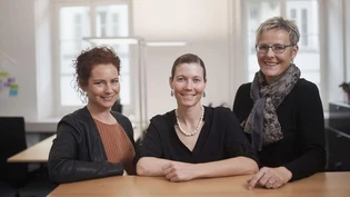 Das Team Koordination Gesundheit (von links): Sabine Steinmann, Franziska Tschudi und Anna Rosa Streiff Annen.