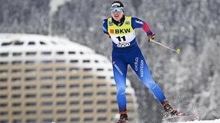 Anders als geplant: Beim Weltcup in Davos hat sich Lydia Hiernickel im Skatingrennen selbst ein Ei gelegt.