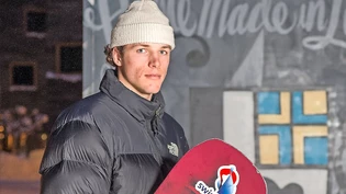 Ehrgeizige Ziele: Der Davoser Snowboarder Moritz Boll verfolgt konkrete Ziele.