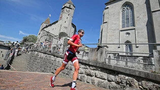 Malerische Kulisse: Die Schlosstreppe beim abschliessenden Halbmarathon ist am Ironman 70.3 Switzerland eines der Highlights der Strecke. Bild Getty Images for Ironman