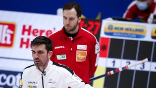 Skip Peter De Cruz (vorne) und der norwegische Antipode Steffen Walstad