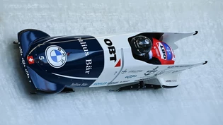 Als Siebte beste Schweizer beim Weltcup-Auftakt in Innsbruck-Igls: Michael Vogt und Sandro Michel im Zweierbob