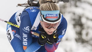 Bekundet derzeit im Schiessstand vor allem stehend viel Mühe: Elisa Gasparin