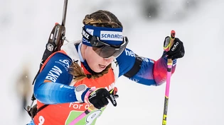 Konnte sich in der Verfolgung nicht wesentlich verbessern: Lena Häcki lief in Hochfilzen auf den 27. Platz