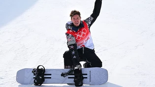 Shaun White verabschiedet sich nach dem Wettkampf in Peking