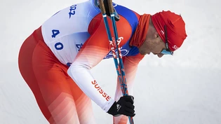 Ein niedergeschlagener Dario Cologna.