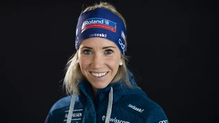 Elisa Gasparin freut sich über die beste Klassierung in diesem Winter.