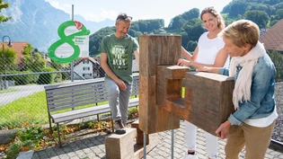 Für Klein und Gross: Unterwegs auf dem Filzbacher Denkweg.