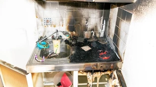 Grosser Schaden: Die Hausbewohner konnten das Einfamilienhaus in Lantsch/Lenz unverletzt verlassen.