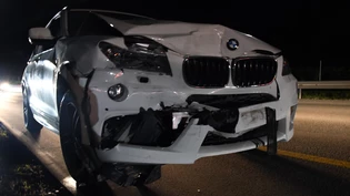 Grosser Sachschaden: Dieses Auto musste nach der Kollision abgeschleppt werden.